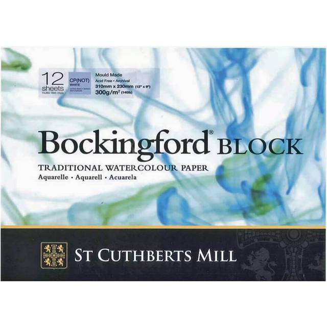 Bockingford : Block : 9x12in : 300gsm : 12 Sheets : Cold Pressed : Not