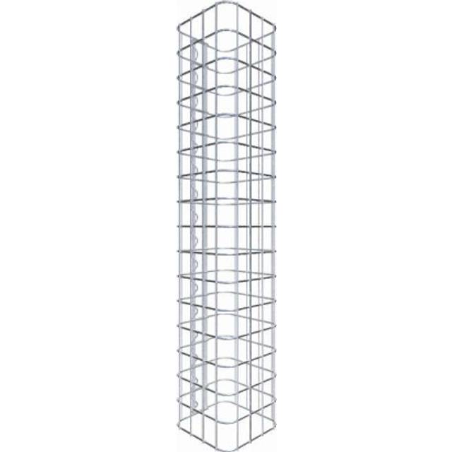 Gabionensäule eckig 22  cm x 22  cm, 80 cm Höhe, MW 5 cm x 5 cm