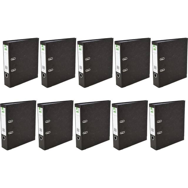 Q-Connect Lever Arch File Paperbacked A4 Black KF20001