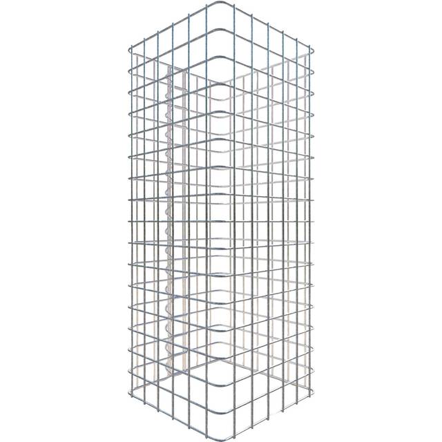 Gabionensäule eckig 32  cm x 32  cm, 80 cm Höhe, MW 5 cm x 5 cm