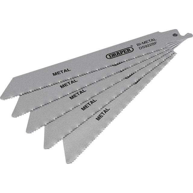 Draper 43459 Bi-metal Reciprocating Saw Blades-Metal 150mm 14tpi 5Pc