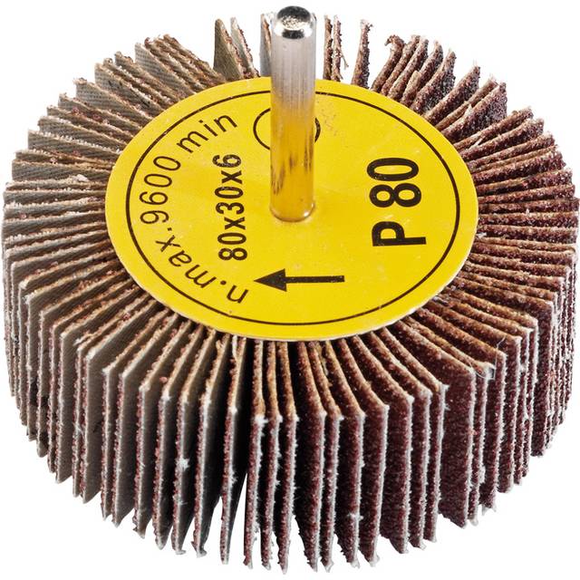 Draper 76467 Abrasive Flap Wheel (80mm x 30mm 80 Grit)