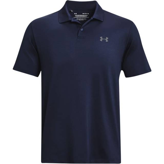 UNDER ARMOUR PERFORMANCE 3.0 GOLF POLO SHIRT - MIDNIGHT / PITCH GREY - S