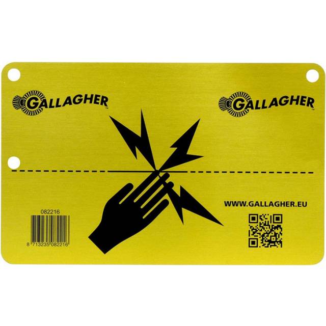 Varningsskylt Aluminium Gallagher EU