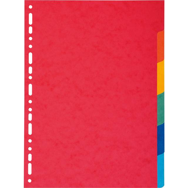 Exacompta Forever Recycled Divider 6 Part A4 220gsm Card Vivid Assorted Colours