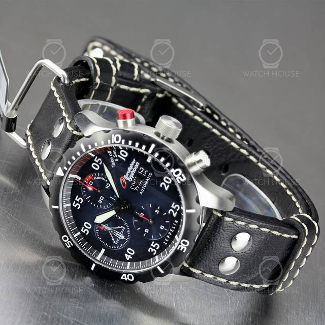 Zeppelin 7218-3 Eurofighter Typhoon Automatik Limited Herrenuhr 43mm 20ATM