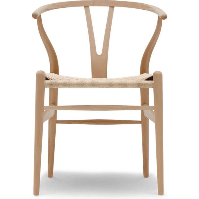 Carl Hansen & Søn CH24 Y-stol Oljad bok-naturflätad
