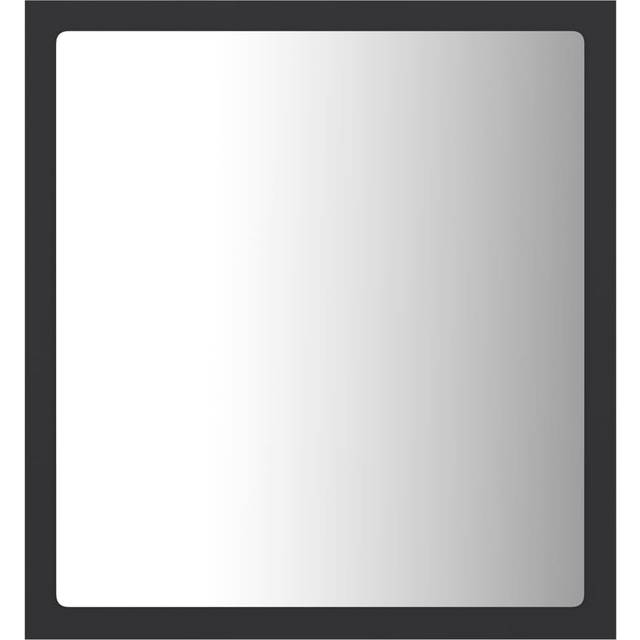vidaXL LED Bathroom Mirror Grey 40x8.5x37 cm Acrylic