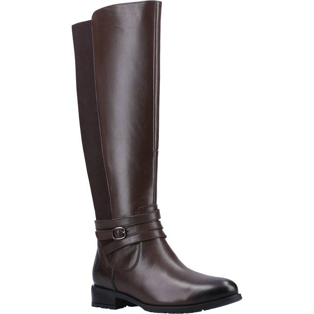 Hush Puppies Vanessa Calf Boot MEMORY FOAM Womens - Brown Leather - Size UK 8