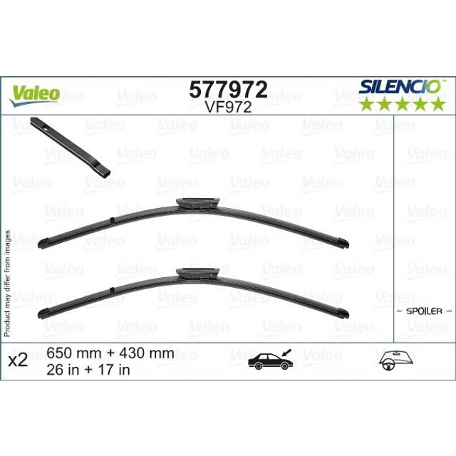 Torkarblad SILENCIO FLAT BLADE SET 577972 Valeo