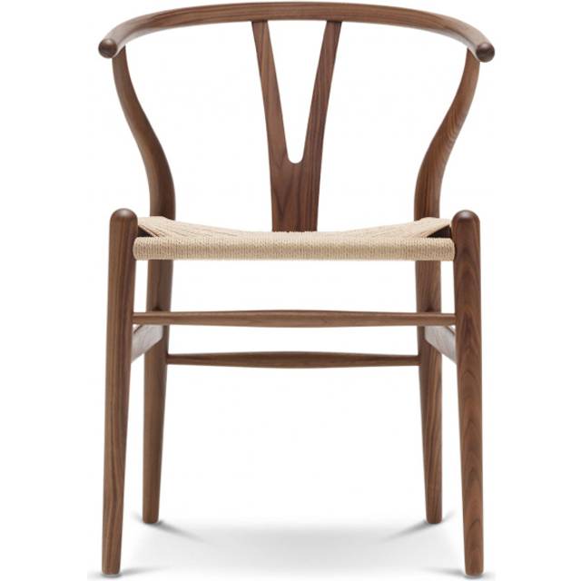 Carl Hansen & Søn CH24 Y-stol Oljad valnöt-naturflätad