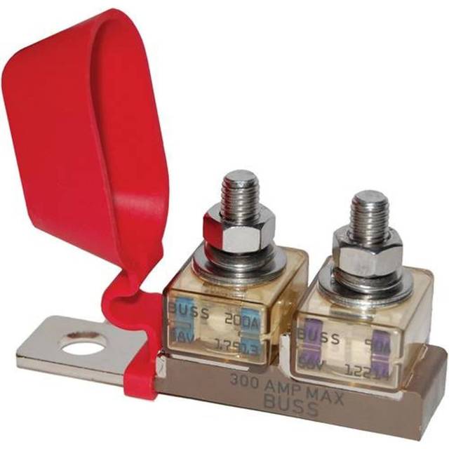 "Blue Sea 2151 Terminal Fuse Block - 3/8"" Mounting Hole - 2 Terminal Studs"
