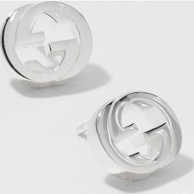 Gucci Womens Silver (silver) Interlocking G Sterling Stud Earrings - SILVER
