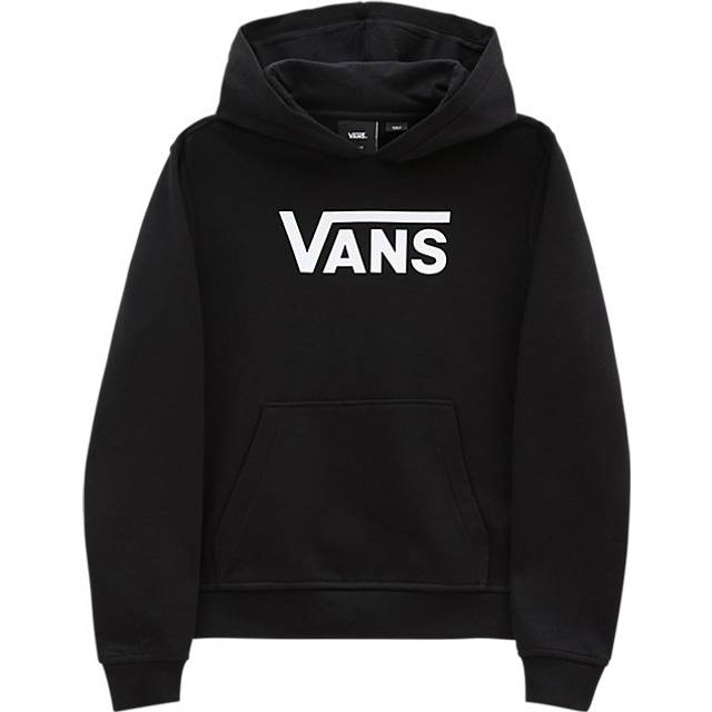Vans Flygande V-huvtröja för flickor, Svart, 10-12 År