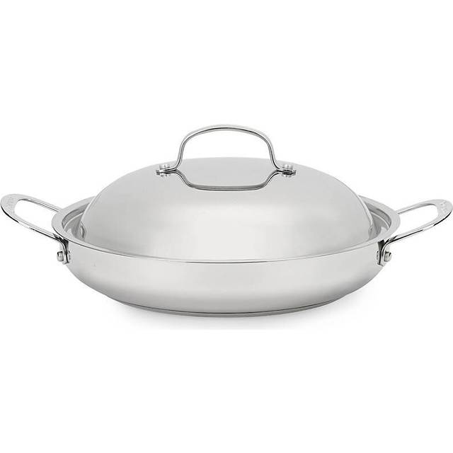 Cuisinart 72530D Chefs Classic Stainless 12Inch Everyday Pan with Dome Cover  Silver