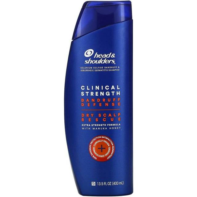Head & Shoulders, Clinical Strength, Dandruff Defense Shampoo, Dry Scalp Rescue, 13.5 fl oz (400 ml)