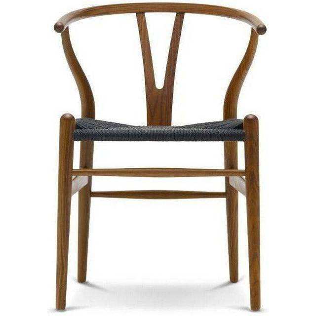 Carl Hansen & Søn CH24 Y-stol Klarlack valnöt-svart