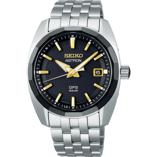 Seiko Astron Watch GPS Solar Mens - Black
