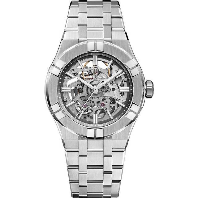 Maurice Lacroix AI6007-SS002-030-1 Men's Aikon Skeleton Automatic Bracelet Strap Watch, Silver