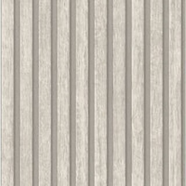 (Off White Silver Grey 39109-5) AS Creation Wooden Slats 3D Panel Wallpaper