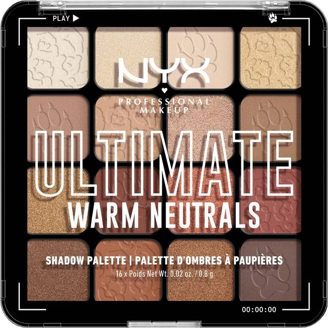 Ögonskugga, NYX Professional Makeup ULTIMATE Shadow Palette – Warm Neutrals, 13,3 g