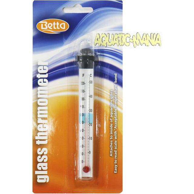 Betta Easy Read Aquarium Glass Thermometer - Single (1)