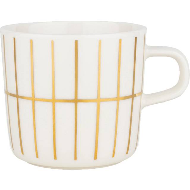Marimekko Tiiliskivi kaffekopp 20 cl White-gold - Vit