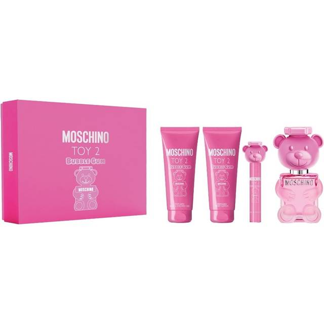 Moschino Toy 2 Bubble Gum Gift Set 100ml Eau De Toilette + 100ml Shower Gel + 100ml Body Lotion + 10ml Eau De Toilette