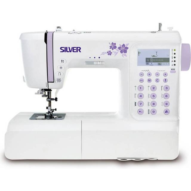Silver 404 Sewing Machine - White