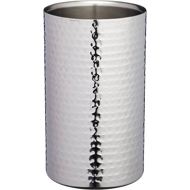 Barcraft Stainless Steel Hammered Wine Cooler In Silver - One Size