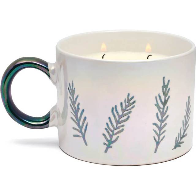 Paddywax Cypress & Fir Candle Mug - Iridescent White