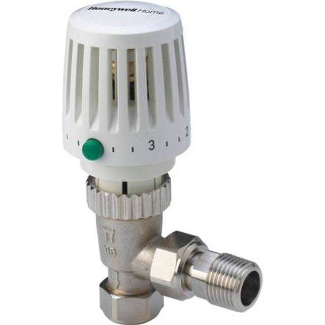 Honeywell Valencia VT117-15A White Angled Thermostatic Radiator Valve - 15mm