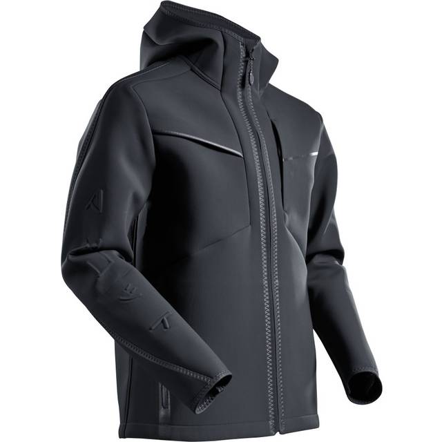 Mascot workwear customized softshell stretch jacket with hood - modern durable