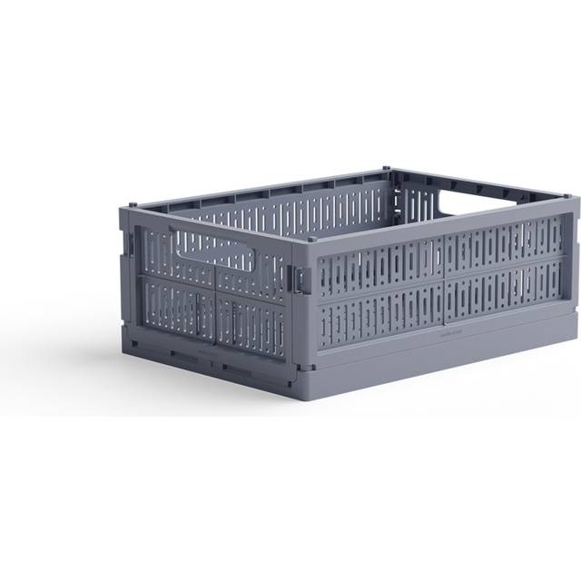 Made Crate Crate Foldekasse Midi Blue Crate Foldekasse Opbevaringsboks