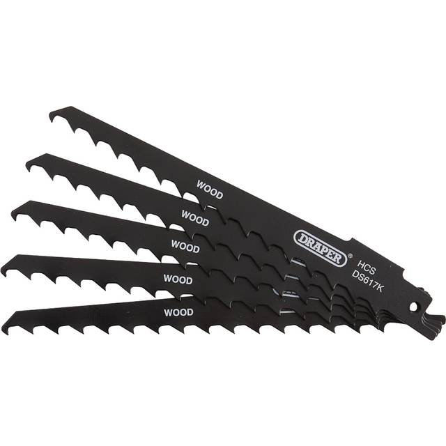 Draper 43066 Reciprocating Saw Blades-Wood & Plastic Cutting 150mm...