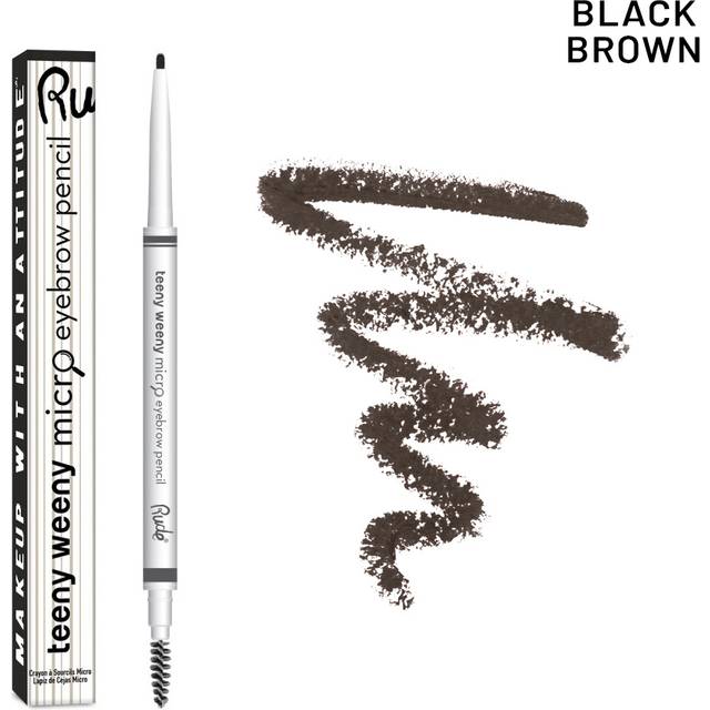 Rude Cosmetics RUDE Teeny Weeny Micro Eyebrow Pen Black Brown