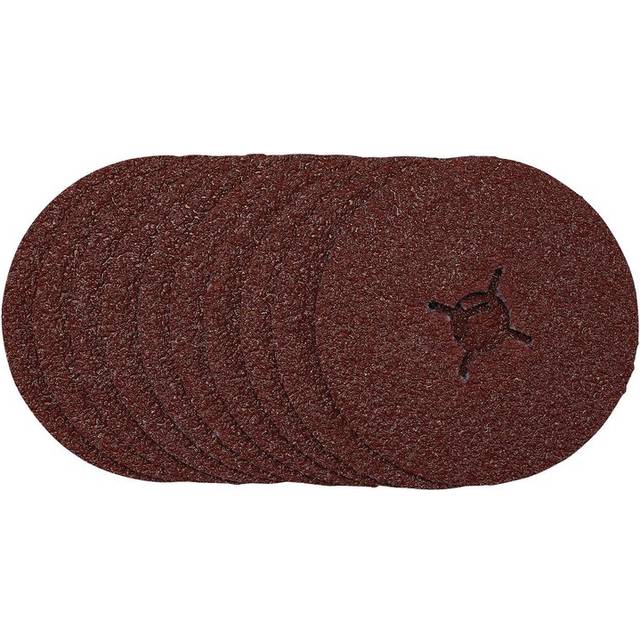 Draper 68618 Fibre Sanding Discs, 125mm, 24 Grit, (Pack of 10)