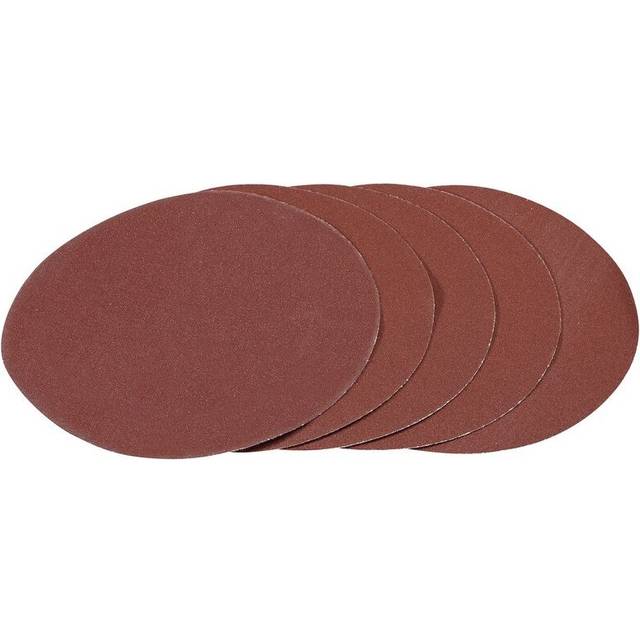 Draper 180mm Hook and Loop Aluminium Oxide Sanding Discs 180mm 120g Pack of 5