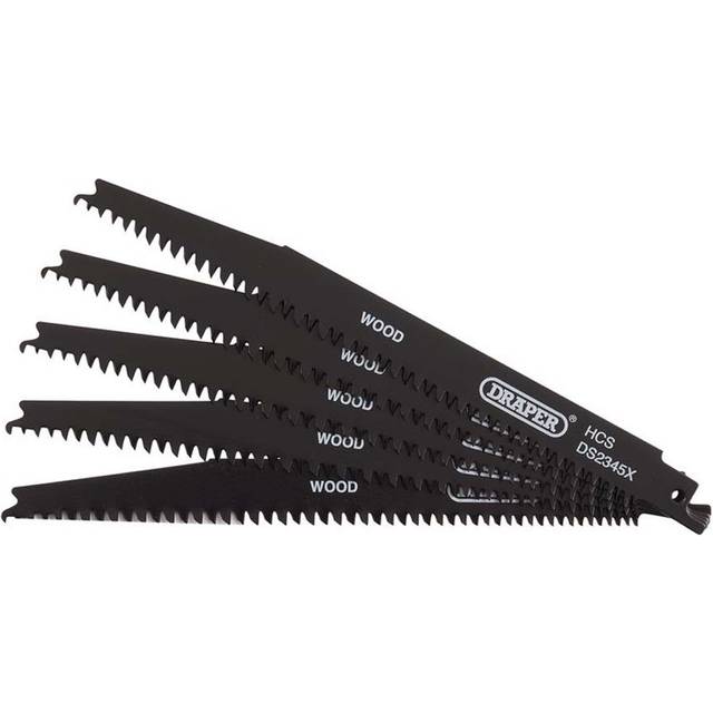 Draper 43063 Reciprocating S/Blades-Wood & Plastic Cutting 200mm 6...
