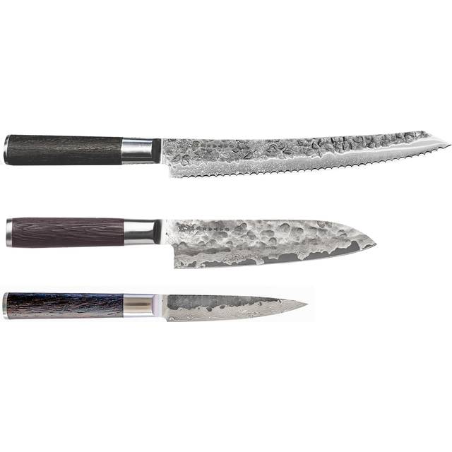 Kuro knivset 3 delar (brödsåg, petty, santoku)