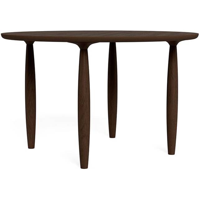 NORR11 - Oku Dining Table - Matbord - Dark Smoked Oak - Round - Ø: 120 x H: 74 cm