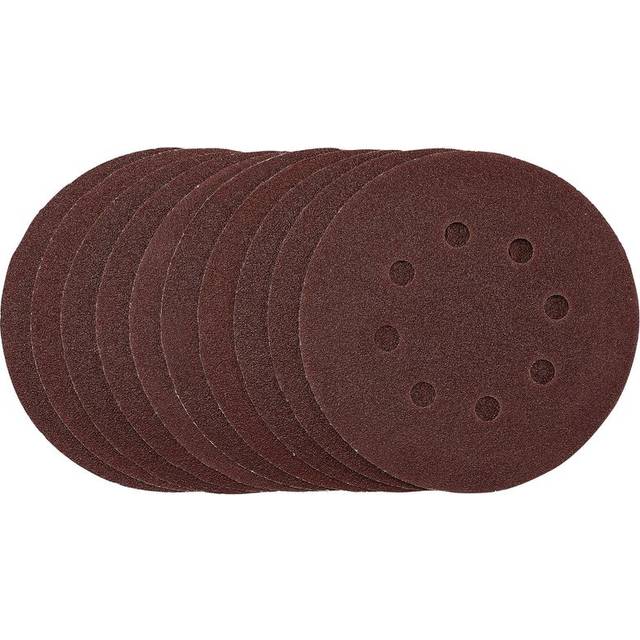 Draper 54755 Punched Sanding Discs, 125mm, Hook & Loop, 80 Grit, (...