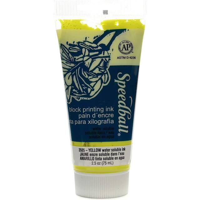 Speedball Water-Soluble Block Printing Ink Yellow 2.5oz