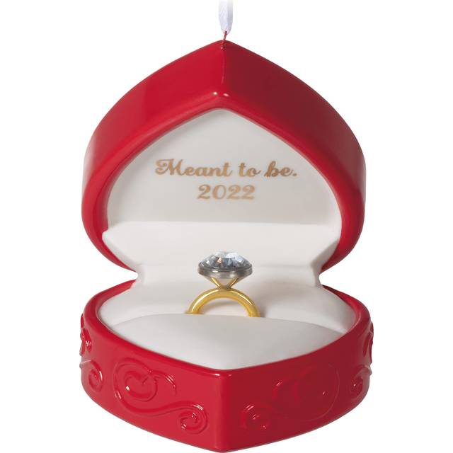 Hallmark Keepsake Christmas Ornament 2022  Meant to Be Engagement  Porcelain