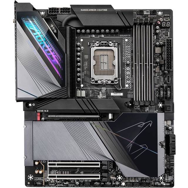 GIGABYTE Z790 AORUS MASTER X Motherboard- Supports Intel 13th Gen CPUs, 20+1+2 phases VRM, up to 8266MHz DDR5 (OC), 1x PCIe 5.0 + 4x PCIe 4.0 M2, 10GbE LAN, Wi-Fi 7, USB 3.2 Gen 2x2