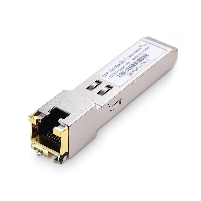 1000BASE-T Gigabit SFP to RJ45 Copper Ethernet Modular Transceiver for Cisco, Ubiquiti, TP-Link, Huawei, Mikrotik,