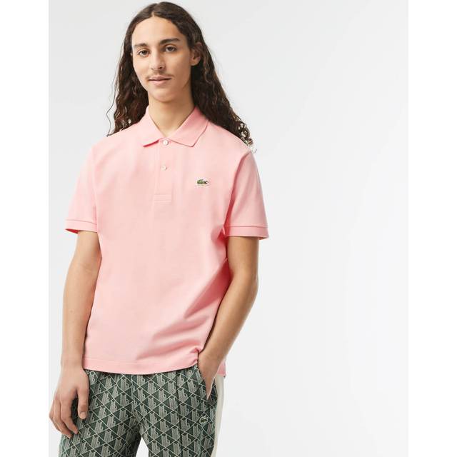 Lacoste, Topp, Herr, L, Bomull, Pikétröja - pink (L)
