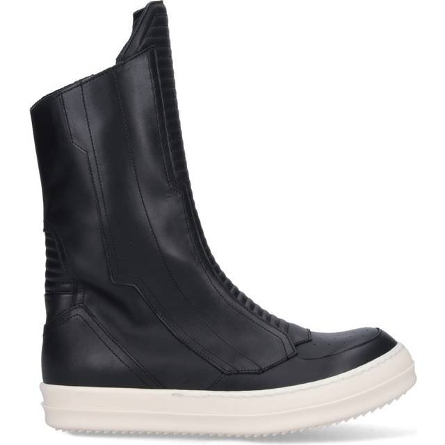 Rick Owens Black Biker Sneakers - 91 BLACK/MILK/MILK - IT 39