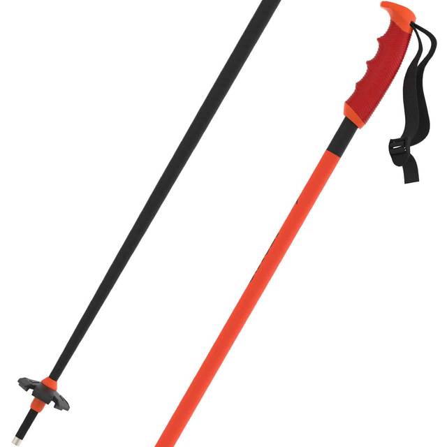 ATOMIC REDSTER skidstavar – längd 120 cm – tillförlitlig 4 x aluminiumskidstavar – ergonomiskt handtag på käppen – Högkvalitativa skidstavar för racer – stavar med 60 mm pisttallrikar