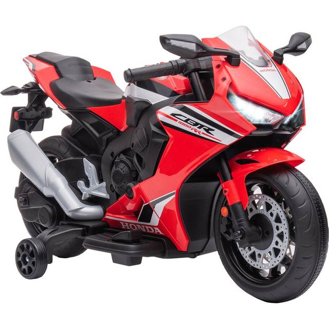 HOMCOM Honda Licensed 6V Kids Ride-on Electric Motorbike - White, White